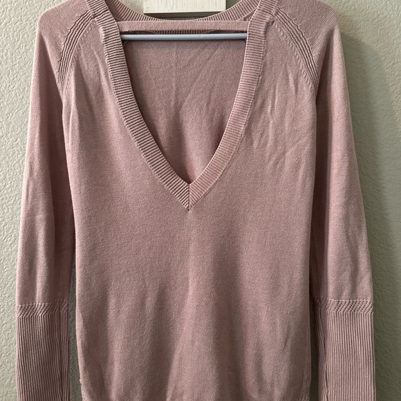 Lululemon Unity Drop Back Sweater Color: dusty rose - Picture 1 of 4